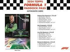 2024 Topps Paddock Pass Formula 1 Racing (Formel 1) F1 Blaster Box Classic