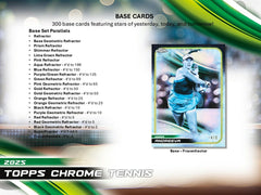 2025 Topps Chrome Tennis Breaker Delight Hobby Box Taass US