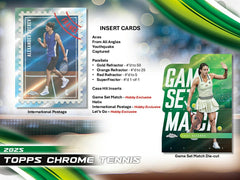 2025 Topps Chrome Tennis Hobby Box Classic