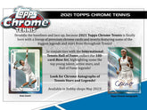 2021 Topps Chrome Tennis Hobby Box Taass for sale
