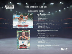 2025 Topps Stadium Club UFC Hobby Box Taass for sale