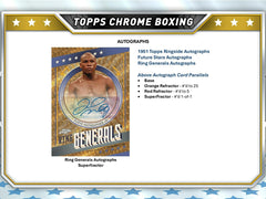 2024 Topps Chrome Boxing Hobby Box Fashion
