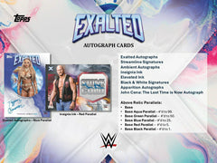 2025 Topps Exalted WWE Hobby Box Taass sale