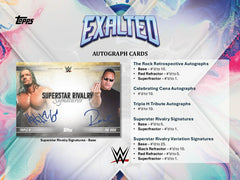 2025 Topps Exalted WWE Hobby Box Taass sale
