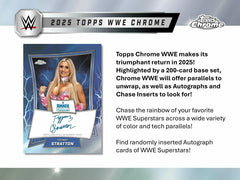 2025 Topps Chrome WWE Wrestling Mega Box Lifestyle