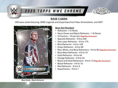 2025 Topps Chrome WWE Wrestling Mega Box Lifestyle