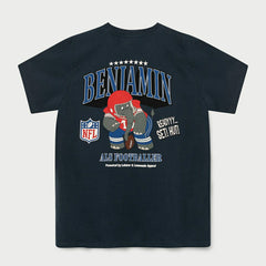 Benjamin als Footballer L&L ’94 Campus NFL T-Shirt Navy Lifestyle