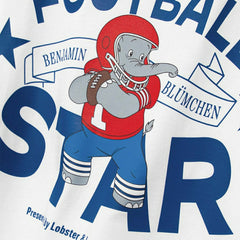 Benjamin als Football Star ’94 Campus NFL T-Shirt White Lifestyle