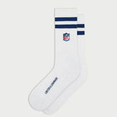 NFL Shield L&L '90 Classics NFL Crew Socks White Lifestyle