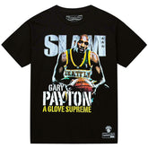 Gary Payton Seattle SuperSonics Slam Cover NBA T-Shirt Black Taass for sale