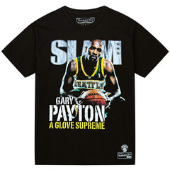 Gary Payton Seattle SuperSonics Slam Cover NBA T-Shirt Black Taass for sale