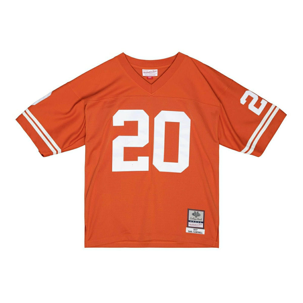 Earl Campbell #20 Texas Longhorns 1977 Mitchell & Ness Legacy NCAA Jersey Orange Classic