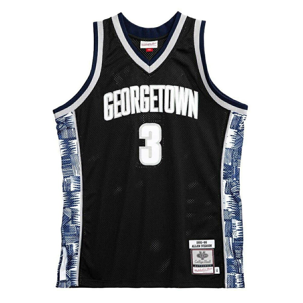 Allen Iverson #3 Georgetown Hoyas 1995-96 Swingman NCAA Jersey Black Lifestyle