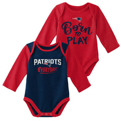 New England Patriots Born to Play NFL Baby Bodysuit Set (2-Piece) Taass sale