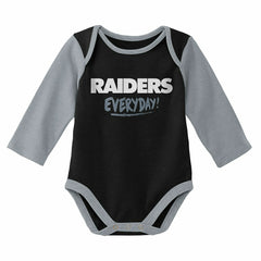 Las Vegas Raiders Born to Play NFL Baby Bodysuit Set (2-Piece) Taass for sale