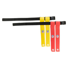 Wilson NFL Flag Football Kit 6 Belts (Red/Yellow) Classic