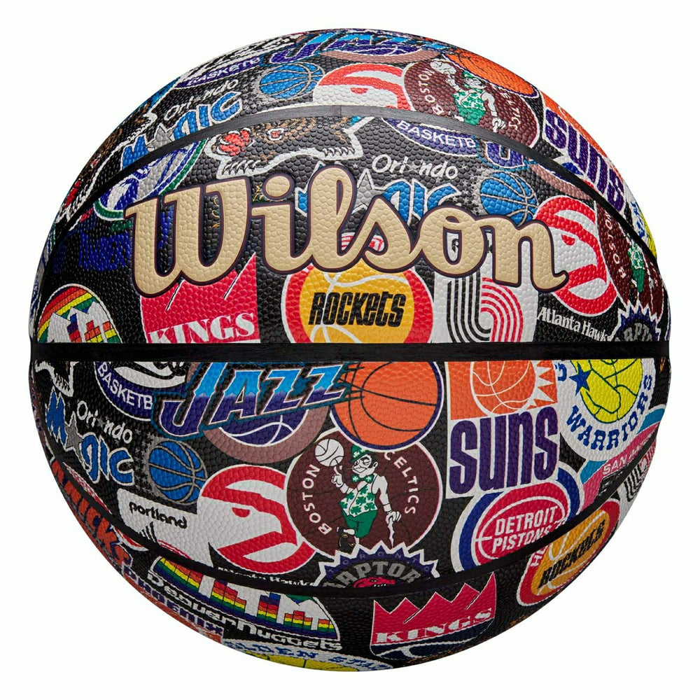 Wilson NBA Retro Hardwood Classics All Team Basketball (Size 7) Lifestyle