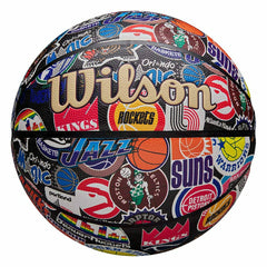 Wilson NBA Retro Hardwood Classics All Team Basketball (Size 7) Lifestyle
