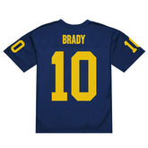 Tom Brady #10 Michigan Wolverines 1999 Legacy NCAA Jersey Navy Taass sale