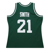 Steve Smith #21 Michigan State Spartans 1990-91 Mitchell & Ness Swingman NCAA Jersey Green Taass sale