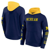 Michigan Wolverines Colorblock Badge NCAA Hoodie Taass for sale