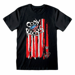 Cody Rhodes Flag WWE T-Shirt Black Taass US