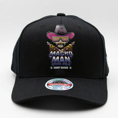 Throwback Macho Man Randy Savage Classic Red Snapback WWE Cap Black Taass US