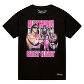 Bret Hitman Hart Forever Mitchell & Ness WWE Legend T-Shirt Black Taass for sale