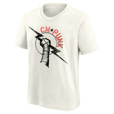 CM Punk WWE Superstar T-Shirt Cream (YOUTH) Fashion