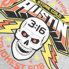 Stone Cold Steve Austin WWE Superstar Hoodie Gray Taass for sale