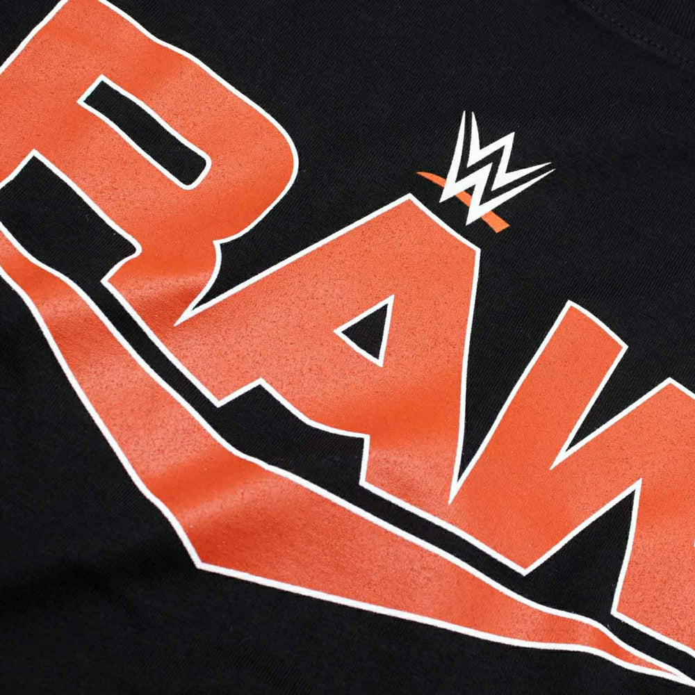 RAW Logo WWE T-Shirt Black Lifestyle