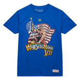 WrestleMania VII Hulk Hogan Mitchell & Ness WWE T-Shirt Blue Classic