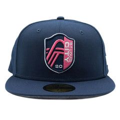 St. Louis City SC Team Logo New Era 59FIFTY Fitted MLS Cap Navy Classic