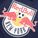 New York Red Bulls Crest Logo Fanatics MLS Hoodie Navy Taass sale