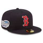 Boston Red Sox 2004 World Series New Era 59FIFTY Fitted MLB Cap Navy Taass sale