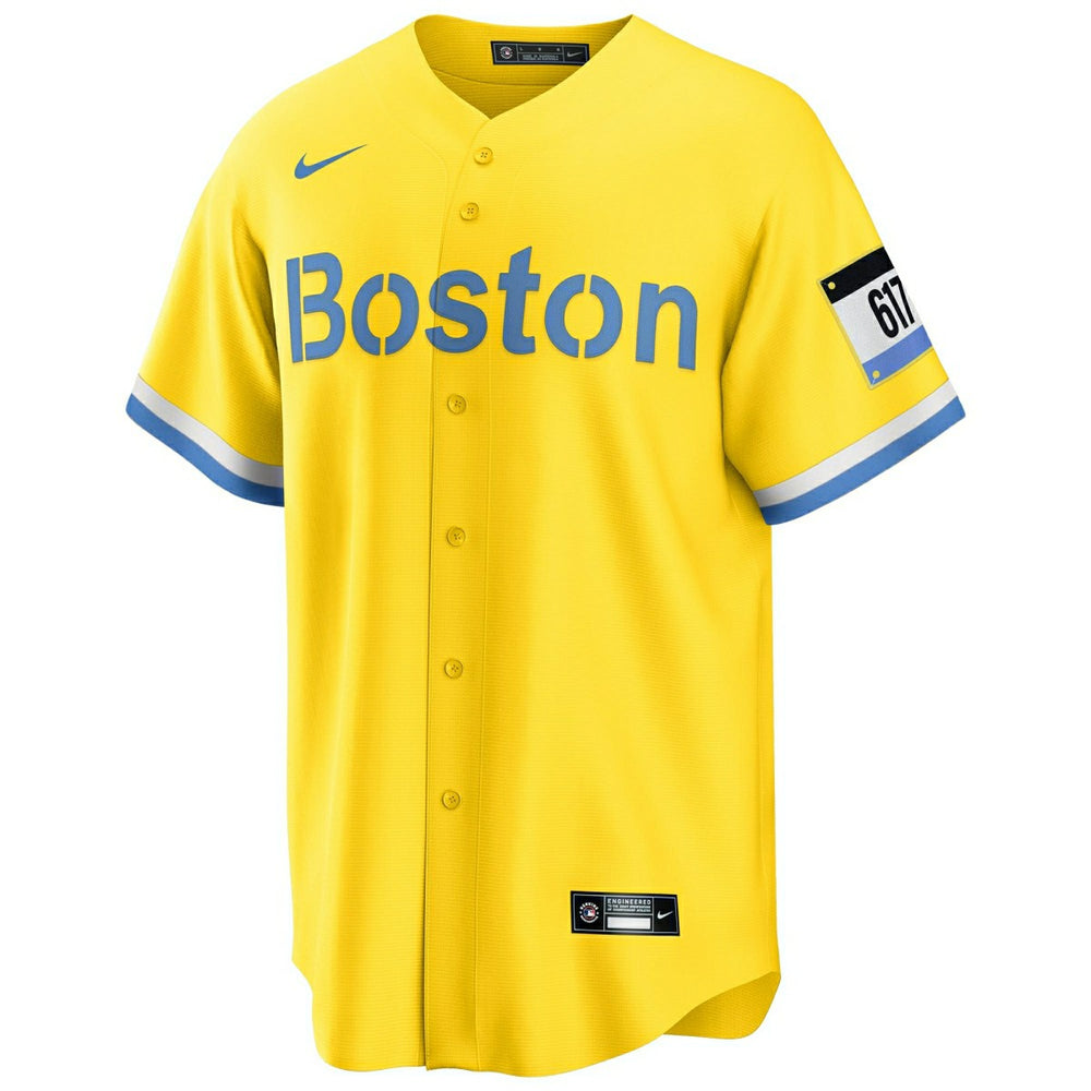 Boston Red Sox Nike Alternate MLB Jersey Yellow Taass sale