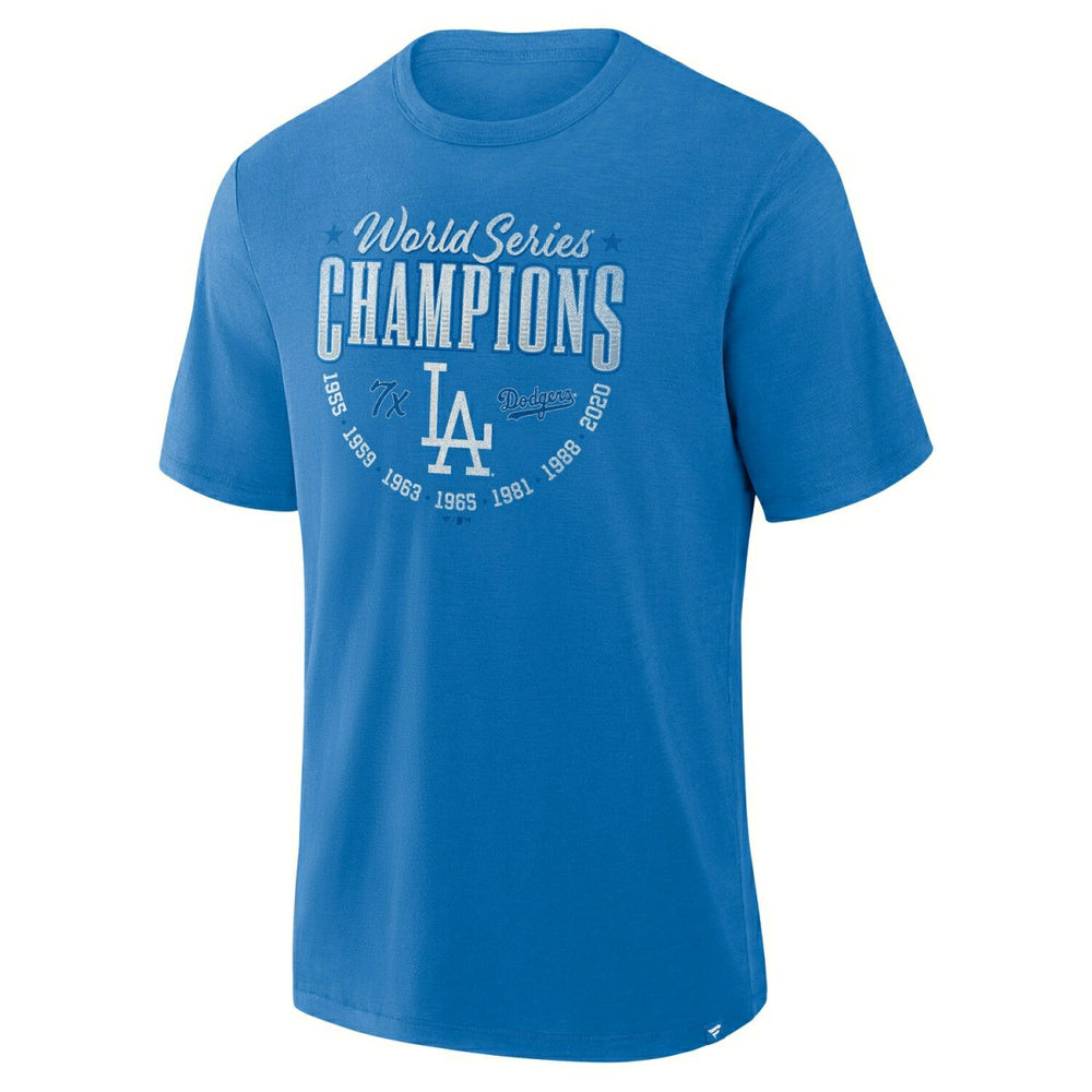 Los Angeles Dodgers Retro Stadium Slub MLB T-Shirt Blue Classic
