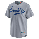 Brooklyn Dodgers Cooperstown Nike Limited MLB Jersey Gray Fashion