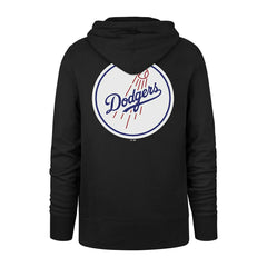 Los Angeles Dodgers Logo Backer '47 Burnside MLB Hoodie Black Taass sale
