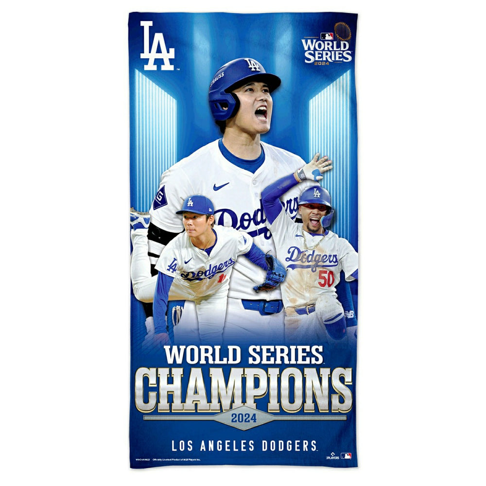 Los Angeles Dodgers 2024 World Series Champions MLB Beach Towel Taass for sale
