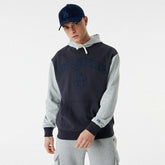 Los Angeles Dodgers Team Patch New Era Oversized MLB Hoodie Lifestyle