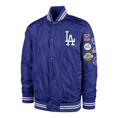 Los Angeles Dodgers Cooperstown '47 Dalston MLB Bomber Jacket Blue Taass for sale