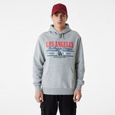 Los Angeles Dodgers Team Graphic New Era MLB Hoodie Gray Taass US