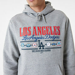 Los Angeles Dodgers Team Graphic New Era MLB Hoodie Gray Taass US