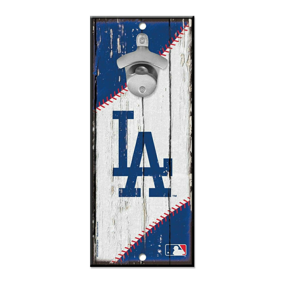 Los Angeles Dodgers WinCraft MLB Bottle Opener Sign Taass for sale