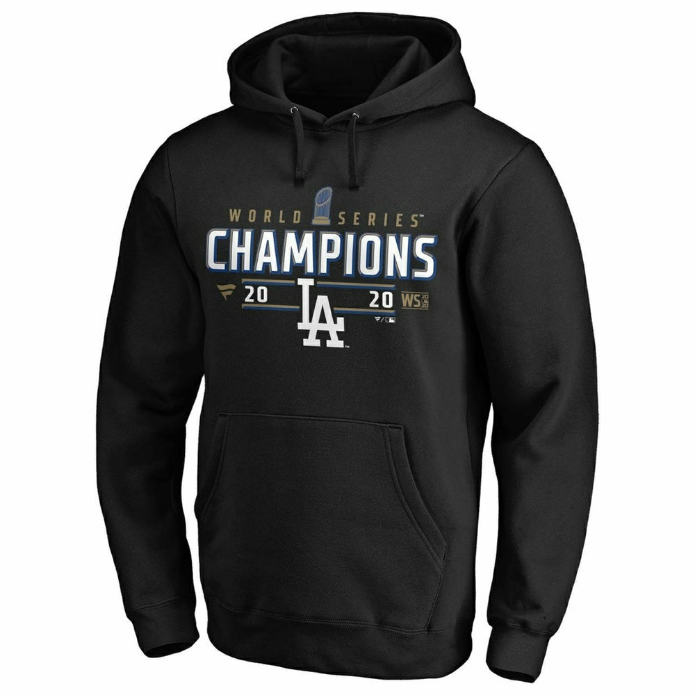 Los Angeles Dodgers 2020 World Series Champions Locker Room Fanatics MLB Hoodie Fashion