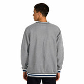 New York Yankees Throwback MLB Crew Sweatshirt Gray Classic