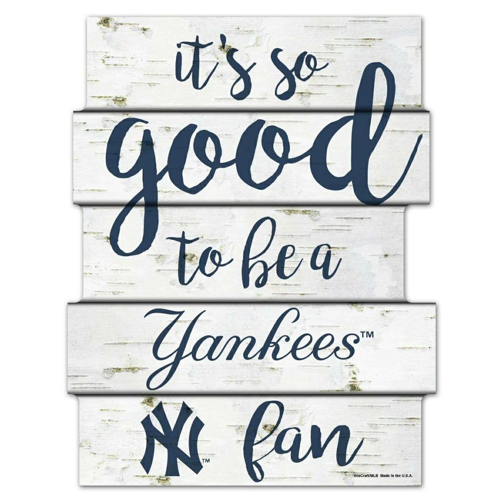 New York Yankees Birchwood MLB Wood Sign Taass sale