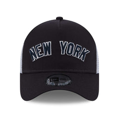 New York Yankees Team Script New Era Adjustable MLB Trucker Cap Taass for sale