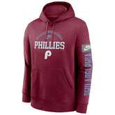 Philadelphia Phillies Nike Club Cooperstown Splitter MLB Hoodie Maroon Classic
